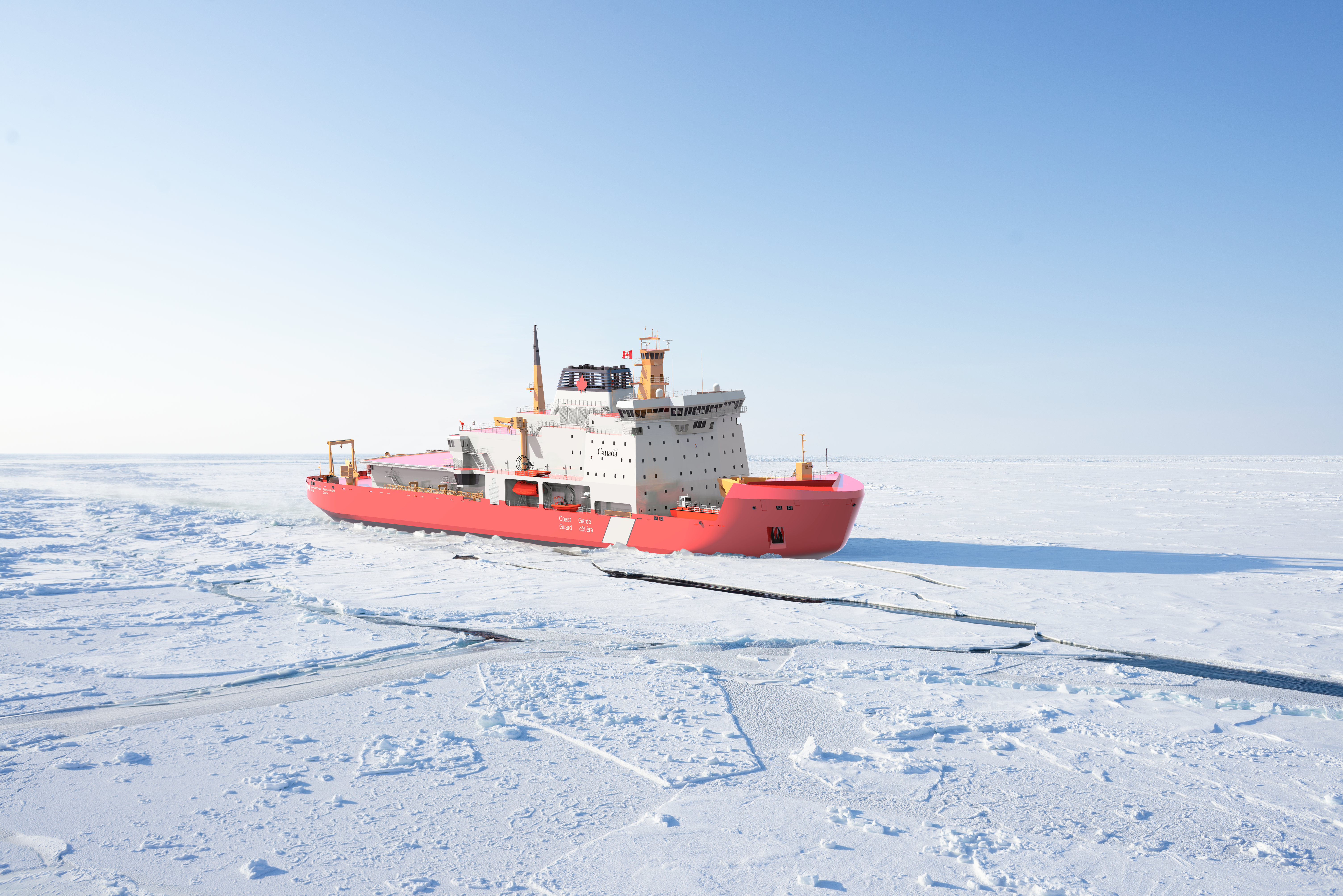 Canada’s future Polar Icebreakers will be built by Seaspan and Davie and are urgently required to help assert Canadian sovereignty in the Arctic Credit: Seaspan